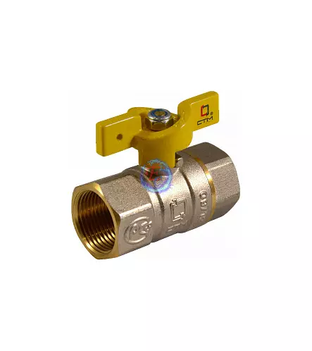 Кран шар. для газа 3/4 г/г бабочка CTM ГАЗ