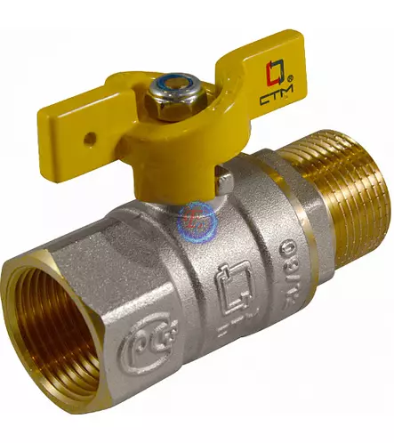 Кран шар. для газа 3/4 г/ш бабочка CTM ГАЗ