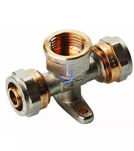 Тройник с креплением 16х1/2х16 CTM